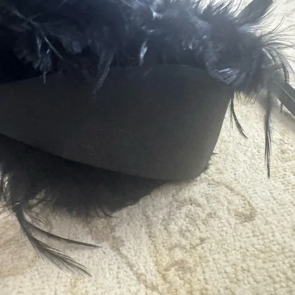 Jeffrey Campbell Black Feathered Heels - Picture 4 of 4